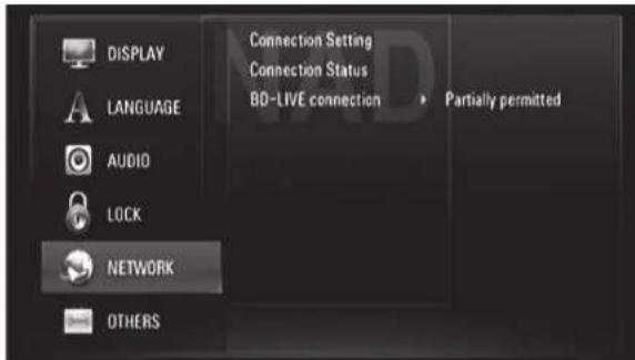 LG T577C - Menu de configuration réseau - 1