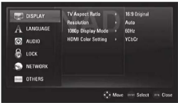 LG T577C - MENÜ DE CONFIGURACION DE LA PANTALLA - 1