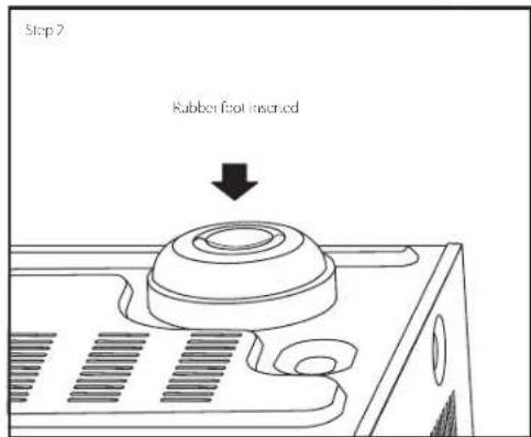 LG T577C - ASSEMBLY OF RUBBER FOOT WITH PLASTIC FOOT - 2