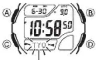 CASIO Wave Ceptor WV200DA1A - Pour spécifier votre ville de residence - 1