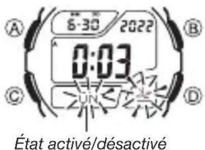 CASIO Wave Ceptor WV200DA1A - Pourmettre la réception automatique en ou hors service - 1