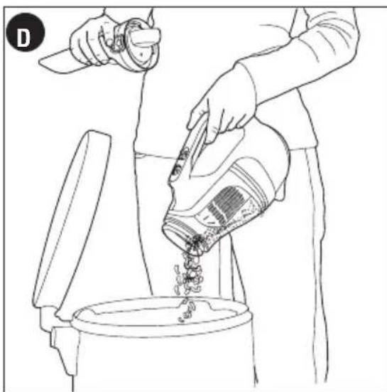 BLACK & DECKER Dustbuster CHV1410L - For a quick empty (figures C,D) - 2
