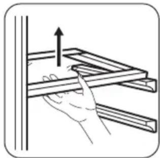 ZANUSSI ZRT27103WA - Posizionamento del ripiano in vetro - 1