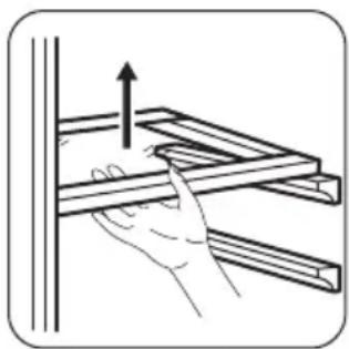 ZANUSSI ZRT27103WA - Positioning of the glass shelf - 1