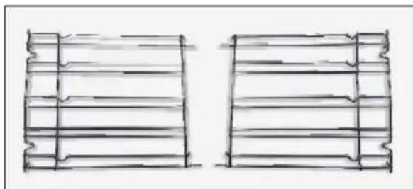 HOOVER HOVEN 500 HOZ3150WIE - Lateral wire grids - 1