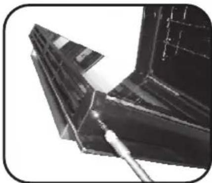HOOVER HOVEN 500 HOZ3150WIE - RETRAIT DE LA PORTE DU FOUR - 4
