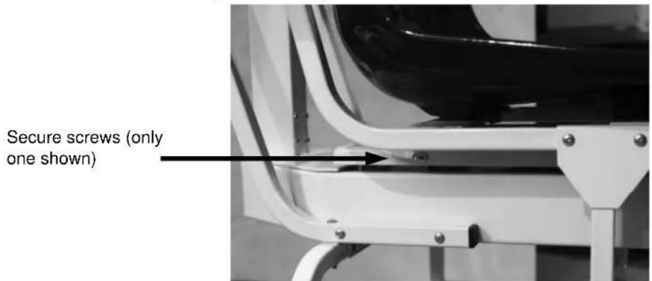 Secure screws (only one shown)