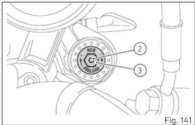 DUCATI 1100 (2020) - Réglage de la fourche avant (SCRAMBLER 1100 SPORT) - 1