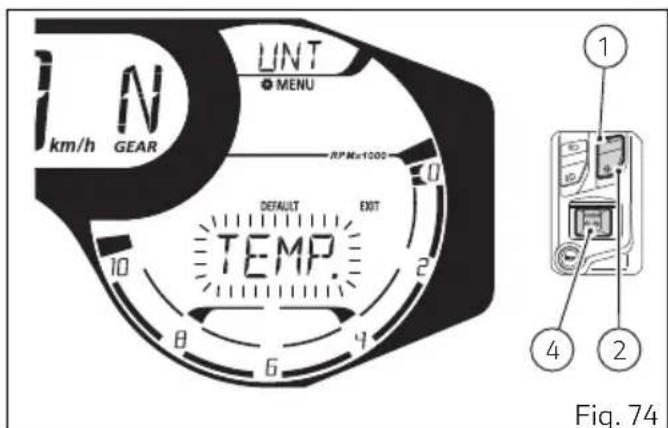 DUCATI 1100 (2020) - Configuration unités de mesure (UNT) - 3