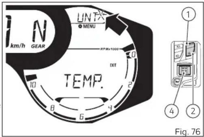 DUCATI 1100 (2020) - Configuration unités de mesure (UNT) - 5