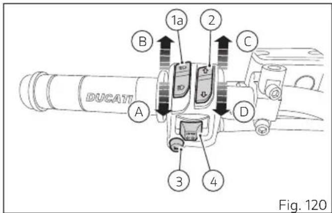 DUCATI 1100 (2020) - Commutateur gauche - 1