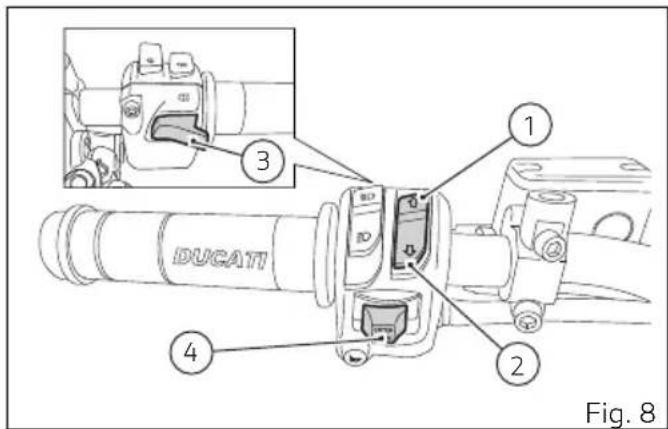 DUCATI 1100 (2020) - Boutons fonctionnels - 1
