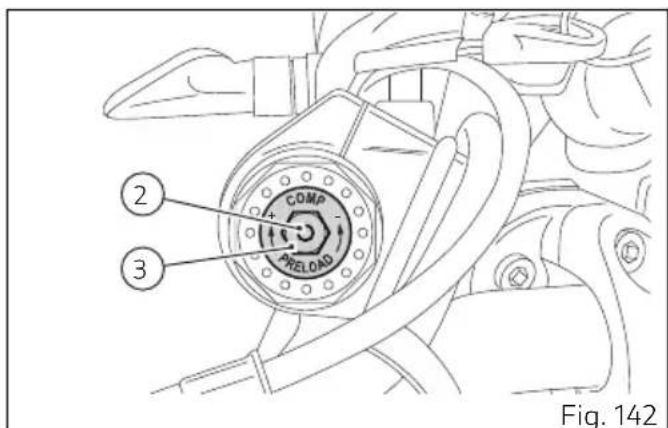 DUCATI 1100 (2020) - Réglage de la fourche avant (SCRAMBLER 1100 SPORT) - 2