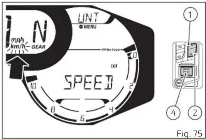 DUCATI 1100 (2020) - Configuration unités de mesure (UNT) - 4