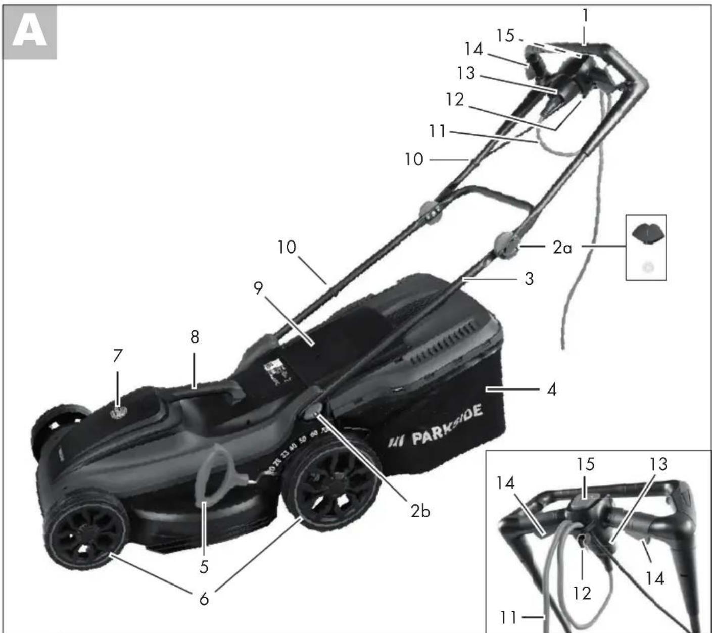 PARKSIDE PRM 1800 A2 - Electric Lawnmower - 1