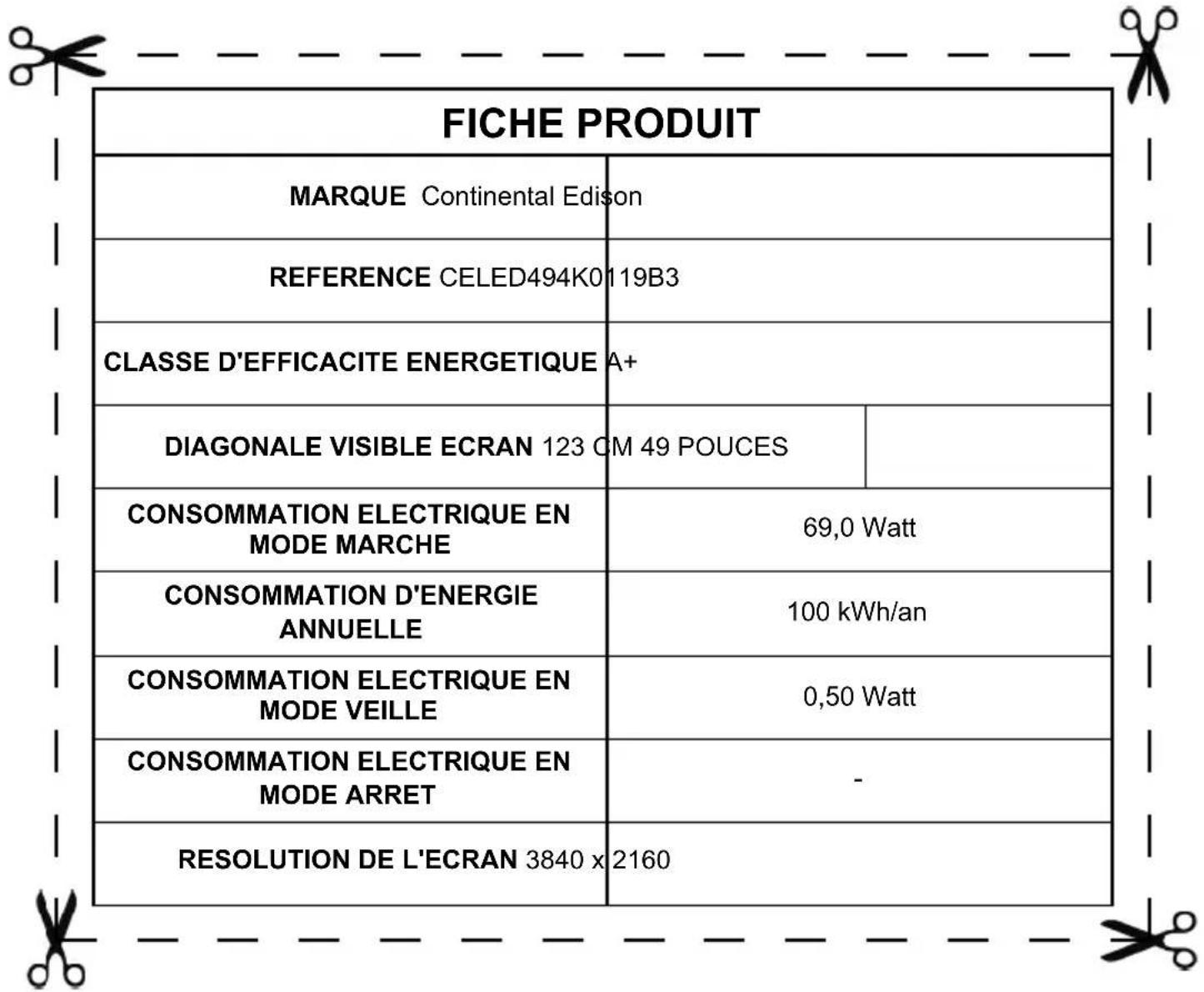 CONTINENTAL EDISON CELED494K0119B3 - Resoluções DVI suportadas - 1