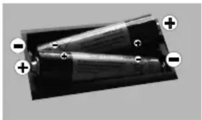 CONTINENTAL EDISON CELED494K0119B3 - Colocacion de las pilas en el mando a distancia - 1