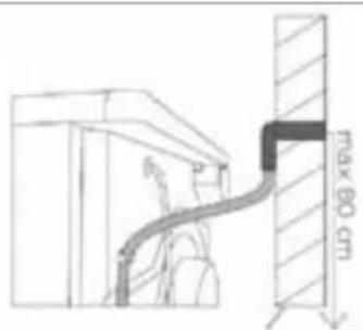 INVENTUM VDC8001W - DEN EXTERNEN ABLASSSCHLAUCH ANSCHLIESSEN (ENTHALTEN) - 2