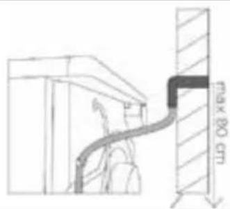 INVENTUM VDC8001W - INSTALLATION DU TUYAU DE VIDANGE EXTERNE (INCLUS) - 2