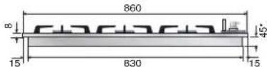 ILVE HCP965FD - Dimension des espaces d'encastrement - 11