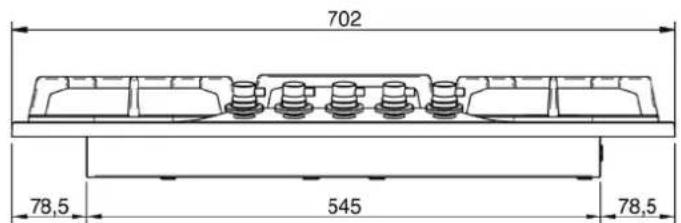 ILVE HCP965FD - Dimension des espaces d'encastrement - 4