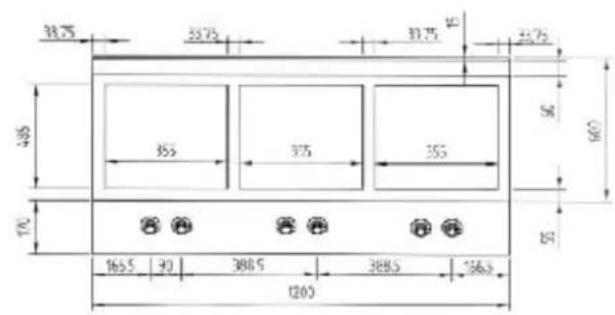 ILVE HCP965FD - Dimension des espaces d'encastrement - 4