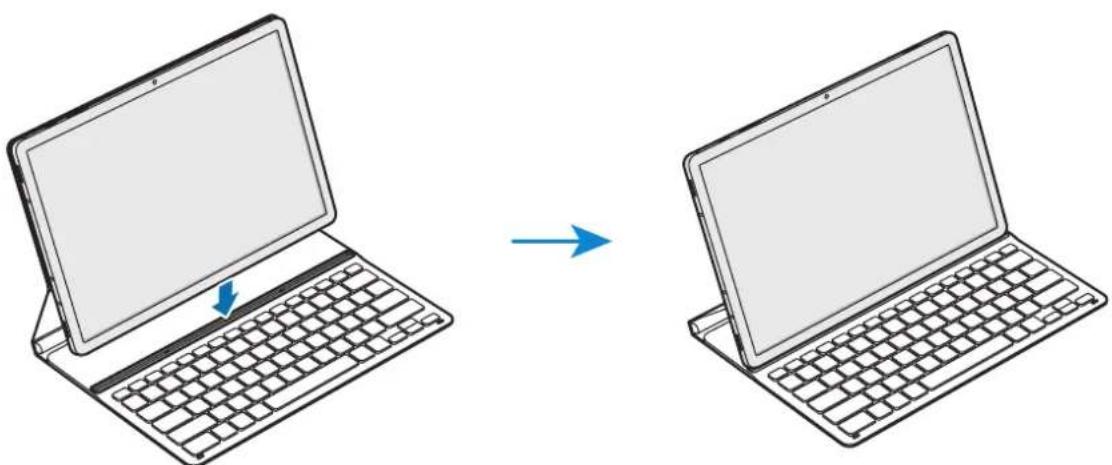 SAMSUNG EFDT630 - A billentyúzet csatlakoztatása - 2