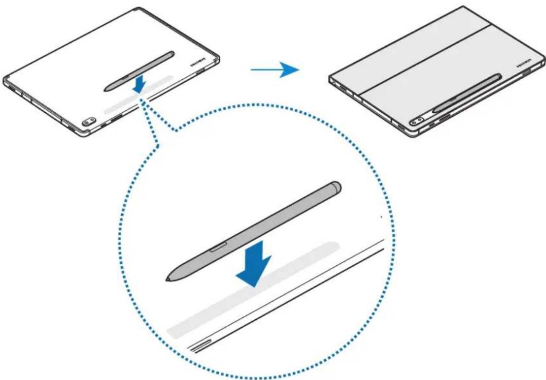 SAMSUNG EFDT630 - S Pen -kynän kiinnittäminen - 1