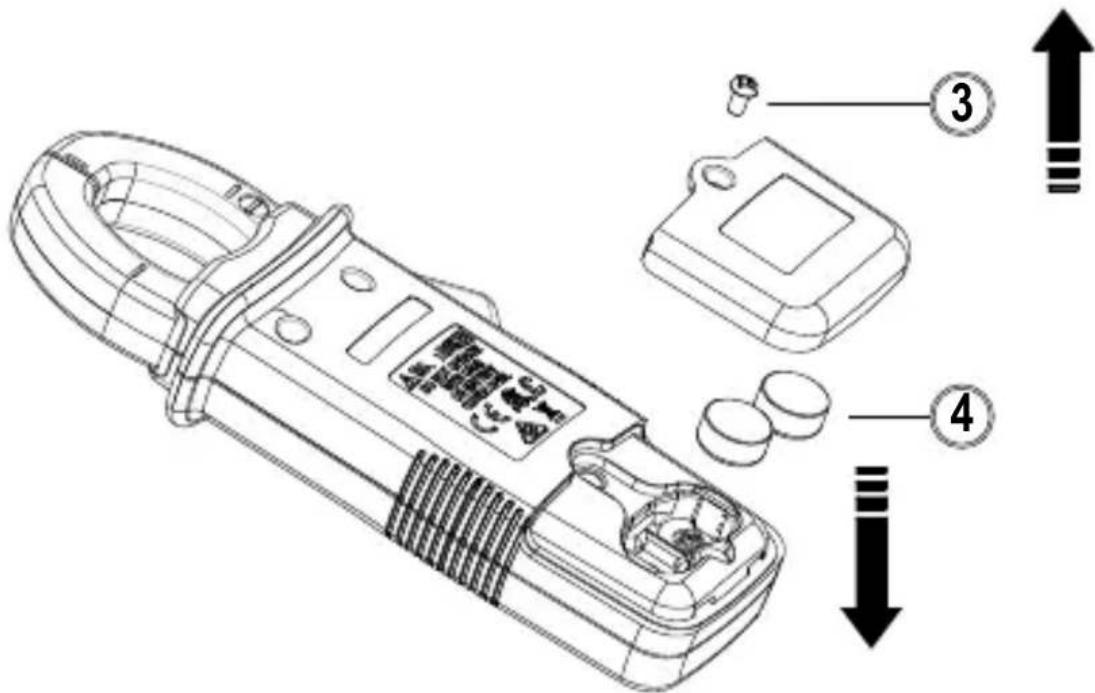 Amprobe AMP25 - Reemplace las pilas siguiendo estos pasos: - 1