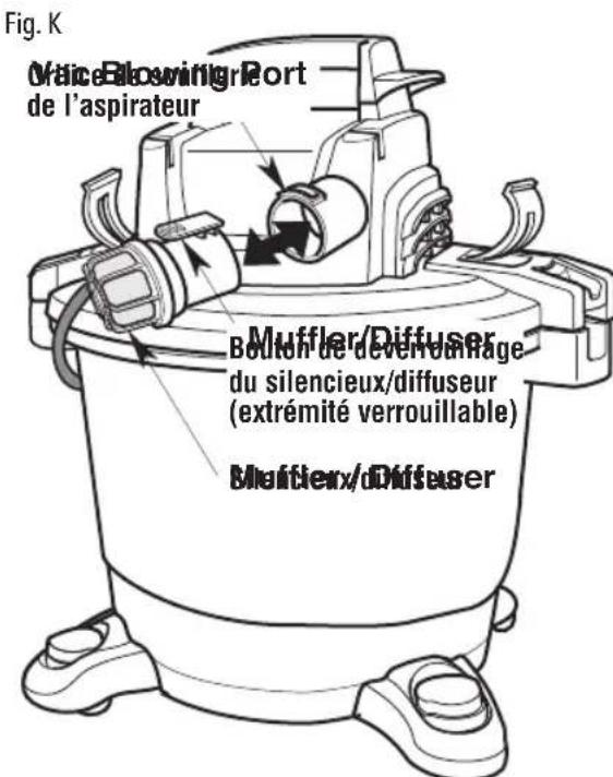 Craftsman CMXEVBE17590 - Silencieux / Diffuseur (Fig. K) - 1