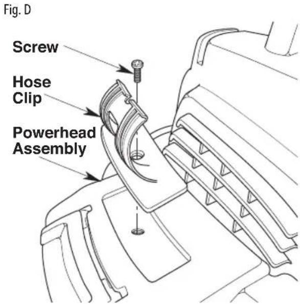 Craftsman CMXEVBE17590 - Hose Clip Assembly (Fig. D) (Models CMXEVBE175940, CMXEVBE175950, CMXEVBE175960) - 1