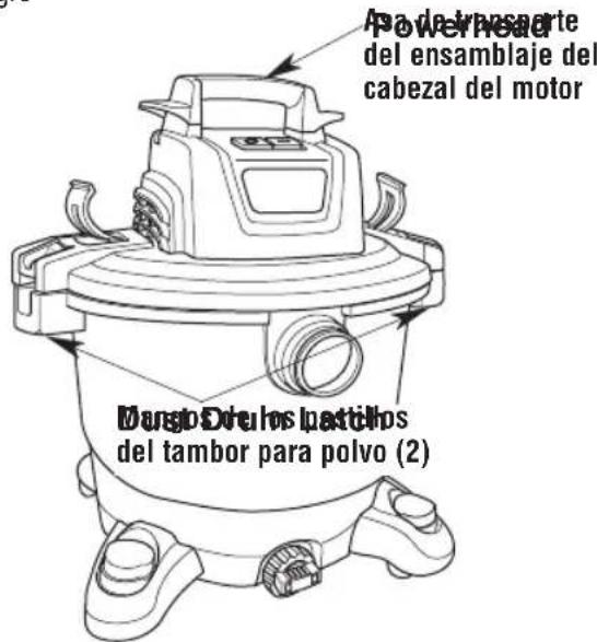 Craftsman CMXEVBE17590 - Traslado de la aspiradora para seco/ mojado (Fig. J) - 1