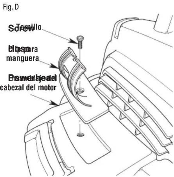 Craftsman CMXEVBE17590 - Ensemblaje de los clips para manguera (Fig. D) (Modelos CMXEVBE175940, CMXEVBE175950, CMXEVBE175960) - 1