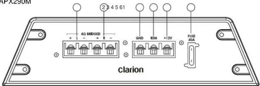 CLARION APX290M - Clarion Amplificador de Sistema de Potencia APX290M/APX490M - 2
