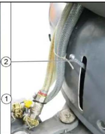 Technical diagram showing labeled components of a mechanical or electrical device with numbered annotations