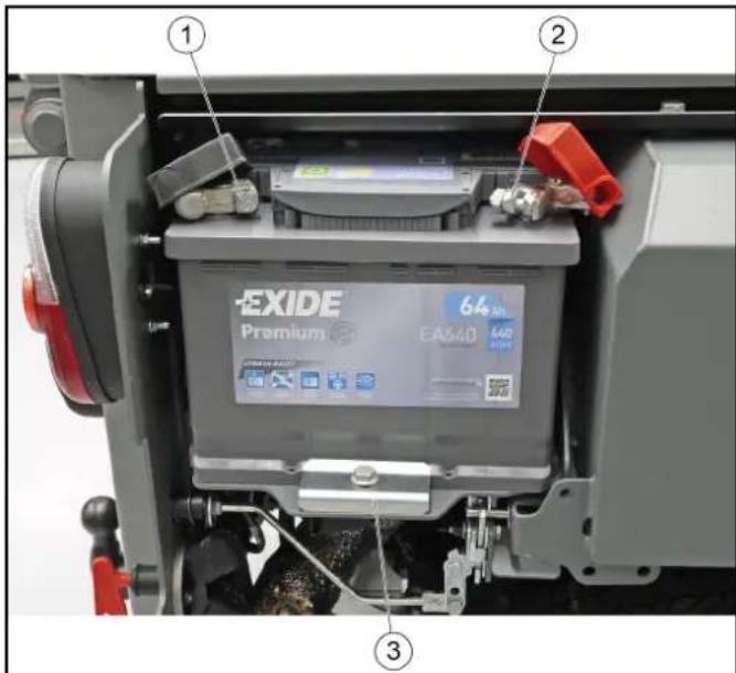 EXIDE Premium 64Ah EA640 440 4100 ① ② ③