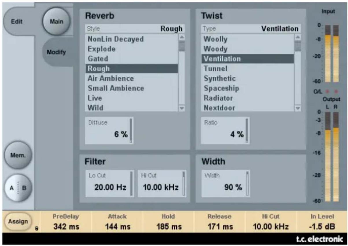 TC ELECTRONIC NonLin2 TDM - PAGE MODIFY - 1