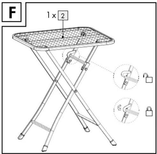 FLORABEST HG05697 - STRECKMETALL-BISTROMÖBEL-SET / MESH BISTRO TABLE AND CHAIRS SET / TABLE ET CHAISES STYLE BISTRO EN MÉTAL DÉPLOYÉ - 5