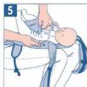 JANE Revolution - BABY MIT VERKLEINERER / NACKENSCHUTZ / OHNE FESTEN SITZ - BIS 9 KG.   GERADE TRÄGER - 13