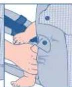 JANE Revolution - BABY MIT VERKLEINERER / NACKENSCHUTZ / OHNE FESTEN SITZ - BIS 9 KG.   GERADE TRÄGER - 15