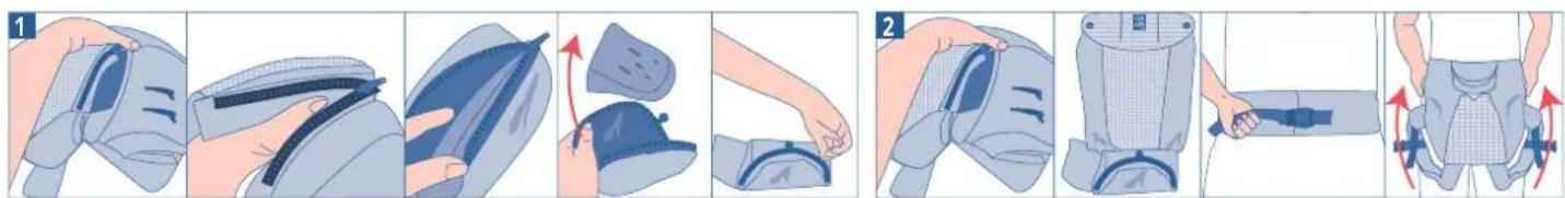 JANE Revolution - BABBINO CON RIDUTTORE / PROTEZIONE CERVICALE / SENZA SEGGIOLINO RIGIDO - FINO A 9 KG. BRETELLE DritTE - 1