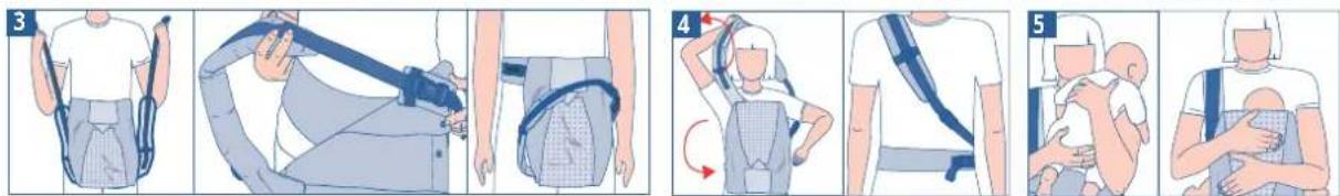 JANE Revolution - BEBÉ SUR LE CÔTE AVEC OU SANS SIÈGE RIGIDE - JUSQU'À 18 KG. - 2