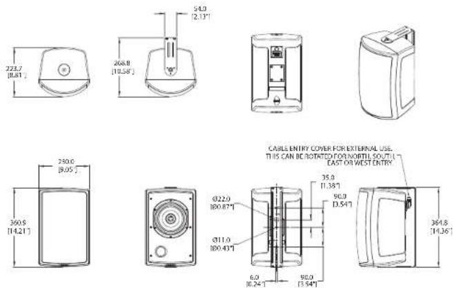 TANNOY AMS 6ICT - Suporte VariBall multi-ângulo opcional - 3