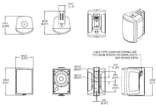 TANNOY AMS 6ICT - Suporte VariBall multi-ângulo opcional - 11