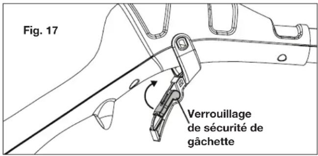 Sun Joe STM30E - Utilisation du verrouillage de sécurité de la gâchette - 1