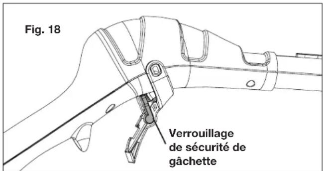 Sun Joe STM30E - Utilisation du verrouillage de sécurité de la gâchette - 2