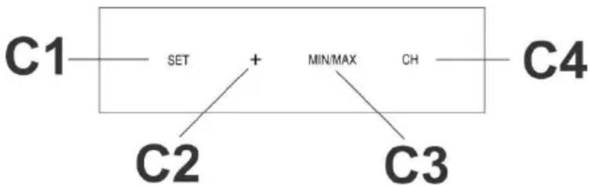 TECHNOLINE WS 9900 - Funktionstasten der Temperaturstation: - 1