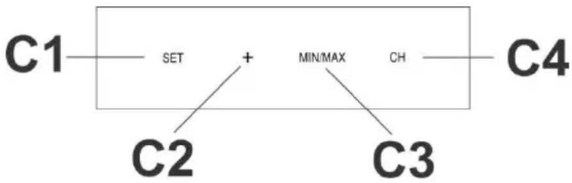 TECHNOLINE WS 9900 - Funkční tlačítka na meteostanici: - 1