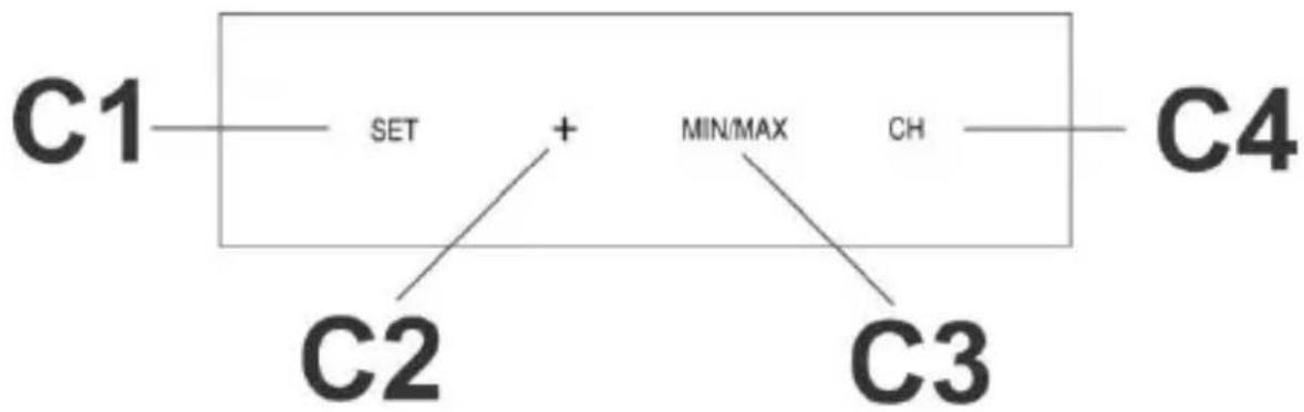 TECHNOLINE WS 9900 - Przyciski funkcji na stacji pogody - 1