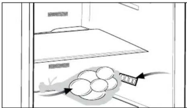 BEKO RDNE350K30WN - Recommandations relatives au compartiment des produits frais - 1